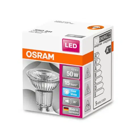 LED žárovky OSRAM OSRAM LED reflektor Star GU10 4,5W univerzál bílá