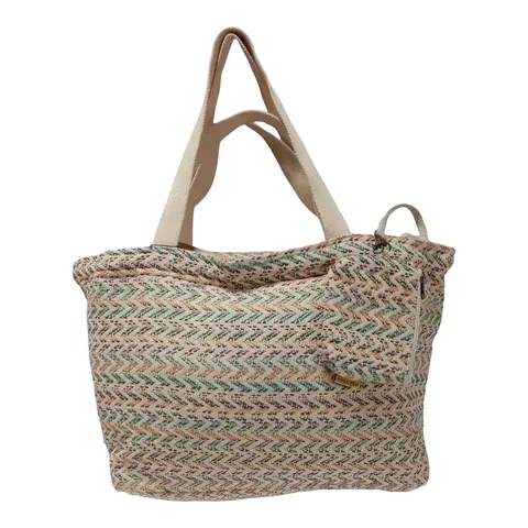 Nákupní tašky a košíky XL Beach bag shopper Jacquard - 66*22*36cm Mycha Ibiza new YC220011