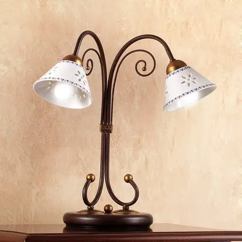 Stolní lampy Ceramiche 2zdrojová stolní lampa LIBERTY