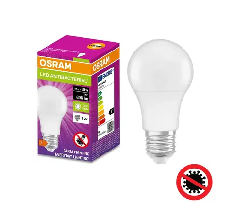 LED osvětlení Osram LED Antibakteriální žárovka A60 E27/8,5W/230V 4000K - Osram 