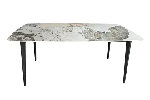 Jídelní stoly LuxD Keramický jídelní stůl Garold 180 cm přírodní kámen