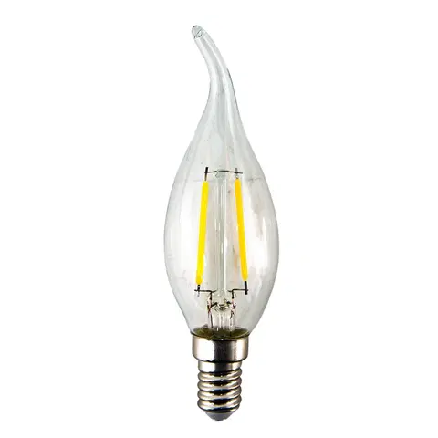 Žárovky LED designová žárovka ve tvaru svíčky transparentní - 3 cm E14/2W Clayre & Eef LP109
