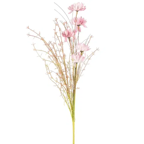 Květiny Umělé luční květy 50 cm, starorůžová