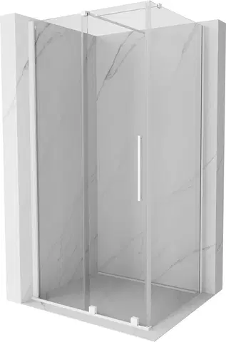 Sprchové kouty MEXEN/S Velar sprchový kout 130 x 100, transparent, bílá 871-130-100-01-20
