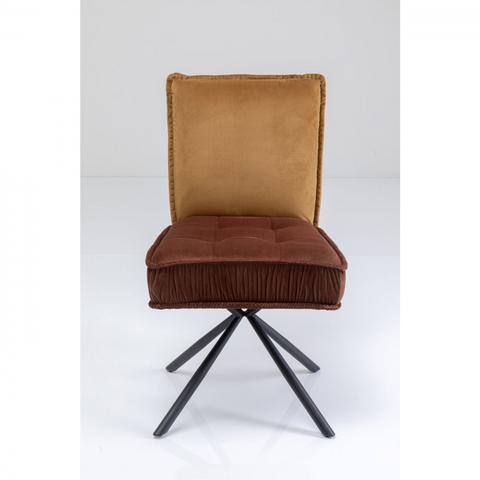 Jídelní židle KARE Design Hnědá čalouněná jídelní židle Chelsea