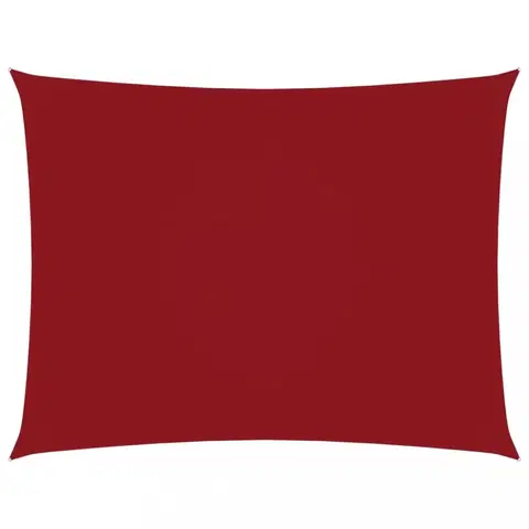 Stínící textilie Stínící plachta obdélníková 5 x 6 m oxfordská látka Dekorhome Červená