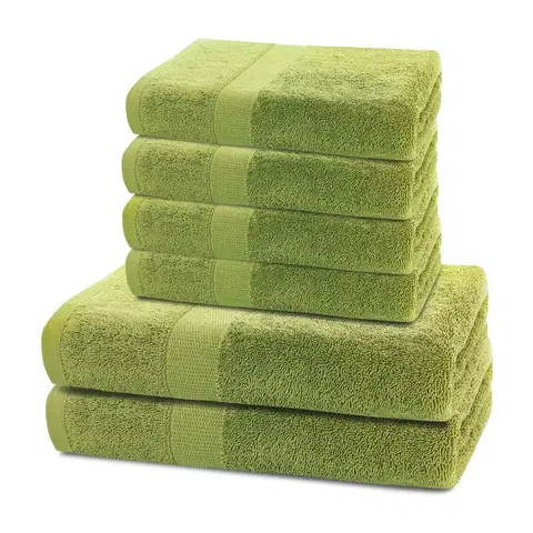 Ručníky DecoKing Sada ručníků a osušek Marina zelená, 4 ks 50 x 100 cm, 2 ks 70 x 140 cm