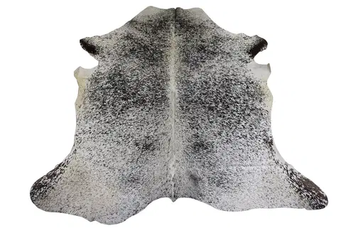 Koberce a koberečky Bílo-černý koberec z hovězí kůže Cowhide salt pepper - 200*0,5*240cm/3-4m² J-Line by Jolipa 18696