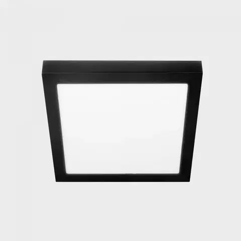 Klasická stropní svítidla KOHL LIGHTING KOHL-Lighting DISC SLIM SQ stropní svítidlo černá 24 W 4000K DALI