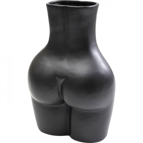 Keramické vázy KARE Design Keramická váza Donna - černá, 40cm