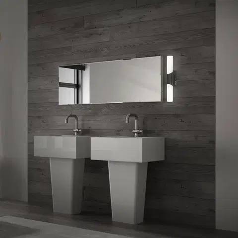 Nástěnná svítidla Briloner Koupelnové a zrcadlové světlo Klak Brilo, černé, 32 cm
