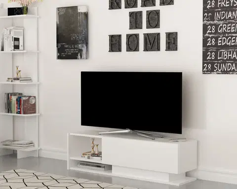 Televizní stolky Televizní stolek DAMLA bílá