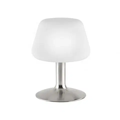 LED stolní lampy PAUL NEUHAUS LED stolní lampa v oceli a stínítkem z opálového skla, teplá bílá barva vč. dotykového stmívání 3000K PN 4078-55