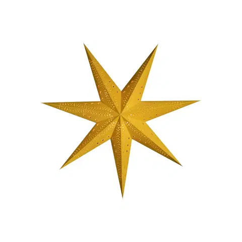 Vánoční světelná hvězda STERNTALER Sterntaler Samt papírová hvězda, Ø 75 cm žlutá