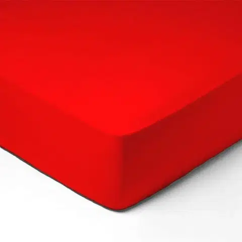 Prostěradla Forbyt, Prostěradlo, Jersey, červená 200 x 220 cm