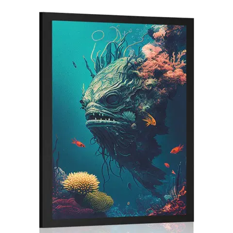 Podmořský svět Plakát surrealistická podmořská příšera