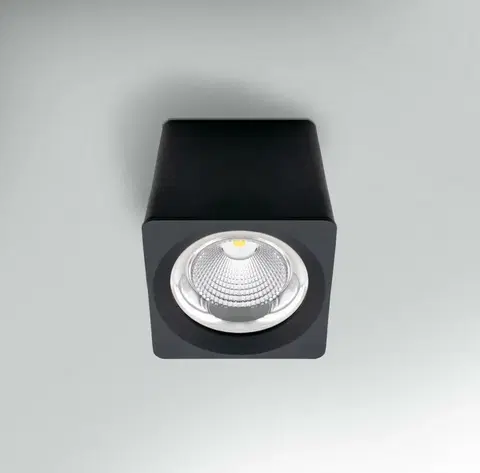LED bodová svítidla CENTURY Stropní svítidlo LED QUBE ČERNÉ 131x131x133mm 25W 230V 3000K 45d IP20