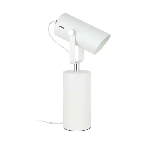 Stolní lampy do kanceláře ZUMALINE A2058-MWH RESI stolní pracovní lampa matná bílá/chrom