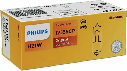 Autožárovky Philips  H21W 12356CP 12V 21W BAY9s Vision