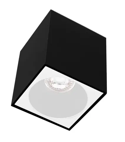 Moderní bodová svítidla CENTURY ESSENZA přisazené svítidlo SQ GU10 černá/bílá 96mm