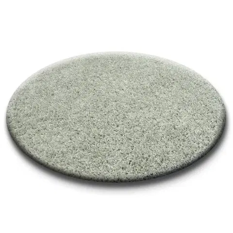 Koberce a koberečky Dywany Lusczow Kulatý koberec SHAGGY Hiza 5cm šedý, velikost kruh 120