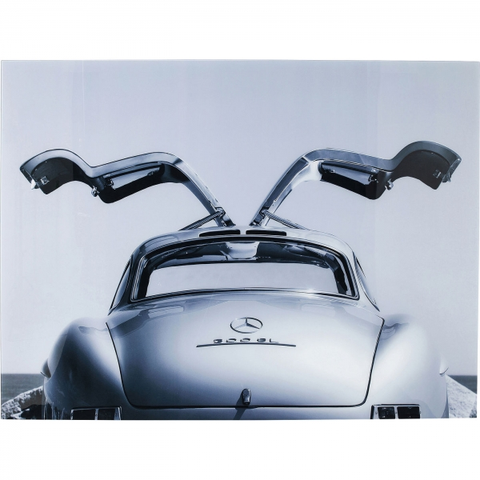 Fotoobrazy KARE Design Skleněný obraz Veterán Mercedes Benz SL 300 120x160cm