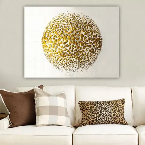 Obrazy Hanah Home Obraz GOLDEN BALL 70x100 cm