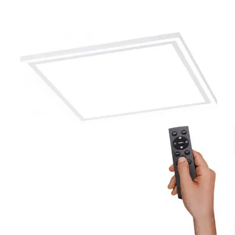 LED stropní svítidla LEUCHTEN DIREKT is JUST LIGHT LED stropní svítidlo hranaté v bílé s nastavitelnou teplotou barvy a funkcí stmívání 2700-5000K