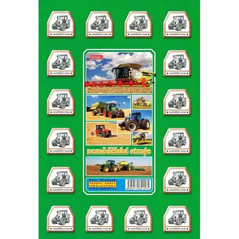 Hračky společenské hry MIČÁNEK - Pexeso Zemědělské stroje