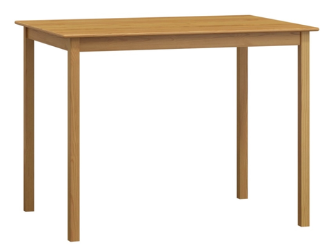 Jídelní stoly Stůl DASHEN 1, 100 x 55 cm, masiv borovice, moření olše