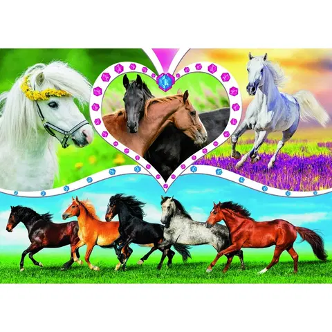 Puzzle Trefl Puzzle Krásní koně 200 dílků
