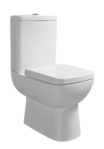 Záchody SAPHO TYANA SHORT WC kombi splach. mech., zadní odpad, bílá 72200EW