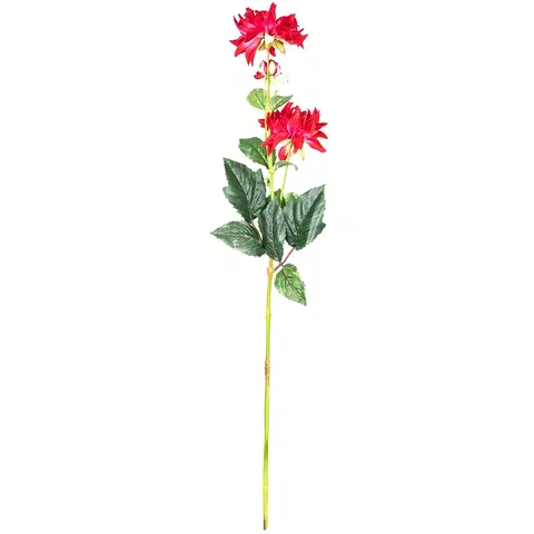 Květiny Umělá jiřina, v. 75 cm, tm. růžová