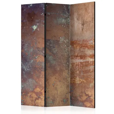 Paravány Paraván Rusty Plate Dekorhome 135x172 cm (3-dílný)