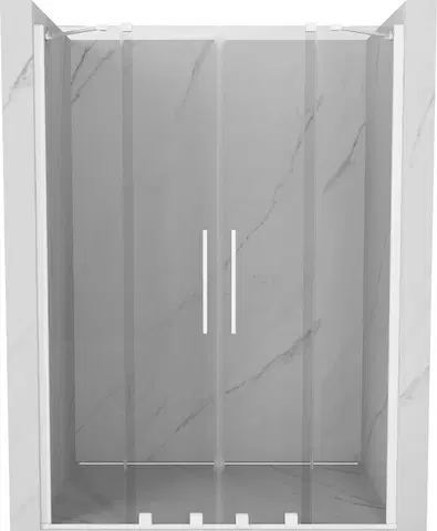 Sprchové kouty MEXEN/S Velar Duo posuvné sprchové dveře 160, transparent, białe 871-160-000-02-20