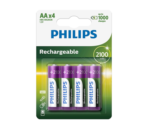 Baterie primární Philips Philips R6B4A210/10 - 4 ks Nabíjecí baterie AA MULTILIFE NiMH/1,2V/2100 mAh 