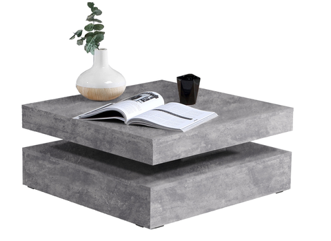 Konferenční stolky Konferenční stolek ANAKIN, světle šedý beton, 5 let záruka DOPRODEJ