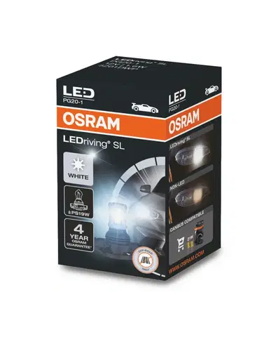 Autožárovky OSRAM LED PS19W 12V 1,8W PG20-1 Retrofit LED Cool White 6000K 2ks 5201DWP