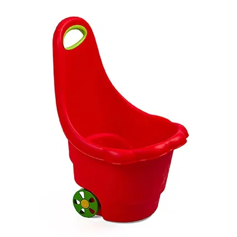 Hračky na zahradu BAYO - Dětský multifunkční vozík Sedmikráska 60 cm červený