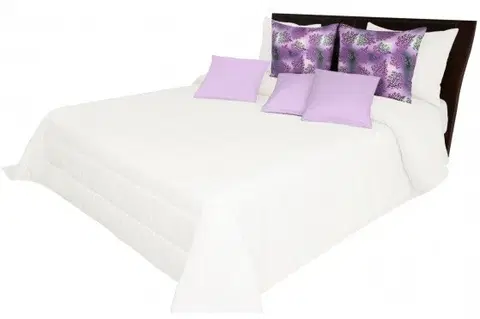 Luxusní přehozy na postel Světlo krémový potah na postel