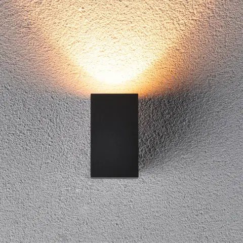 Venkovní nástěnná svítidla Paulmann Paulmann Flame LED venkovní nástěnné světlo, černá