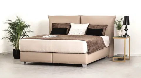 Postele Kasvo FOGY postel 180x200 kůže U70 černá kůže
