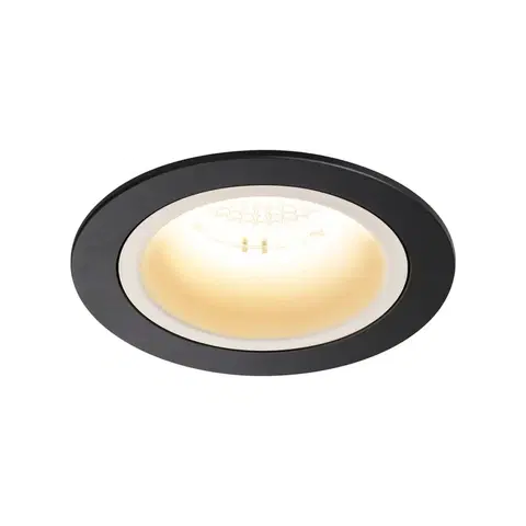 LED podhledová svítidla SLV BIG WHITE NUMINOS DL M vnitřní LED zápustné stropní svítidlo černá/bílá 3000 K 40° včetně listových pružin 1003869