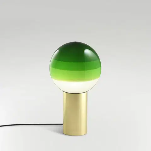 Stolní lampy Marset MARSET Dipping Light S stolní lampa zelená/mosaz