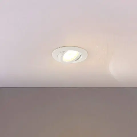 Podhledové světlo Lindby LED bodové světlo Andrej, rund, krémově bílá