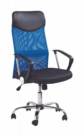 Kancelářské židle HALMAR Kancelářská židle Reva modrá