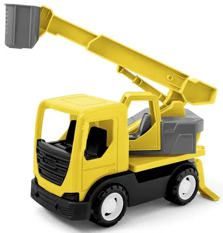 Hračky WADER -  Tech Truck jeřáb s pracovní plošinou v kartonu