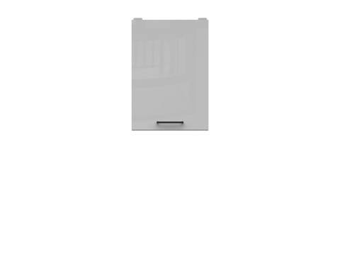 Kuchyňské linky JAMISON, skříňka horní 40 cm, bílá/světle šedý lesk 