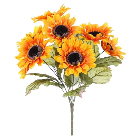 Květiny Slunečnice v pugetu, 8 květů, 40 x 43 cm