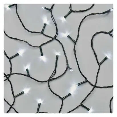Vánoční řetězy a lamety EMOS LED vánoční řetěz Steny s programy 18 m studená bílá